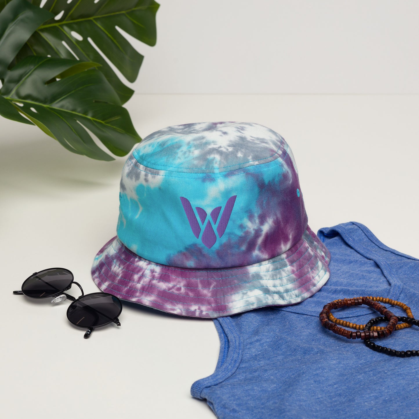 Sickbird tie-dye bucket hat