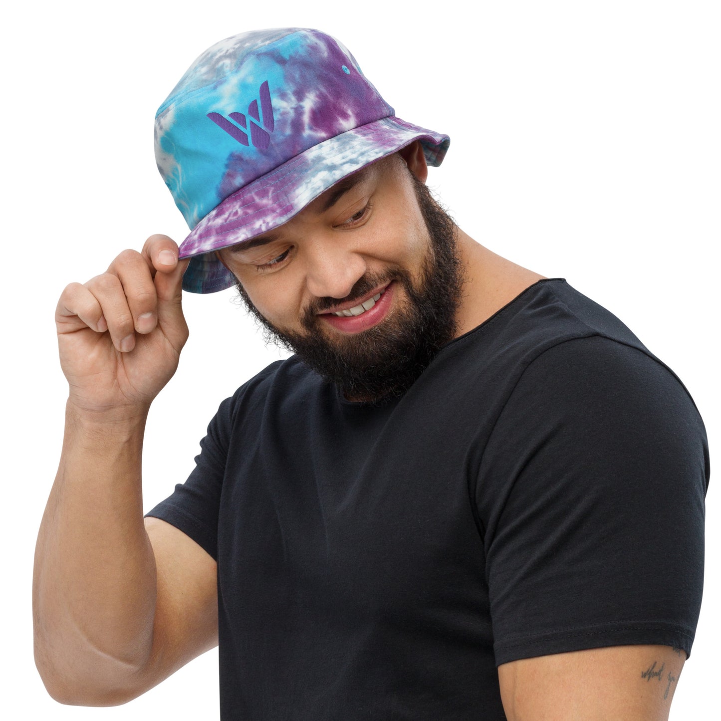 Sickbird tie-dye bucket hat